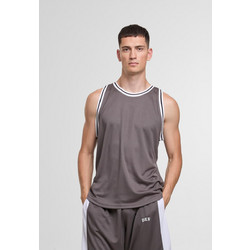 DEF Mesh Tanktop steel gray/white
