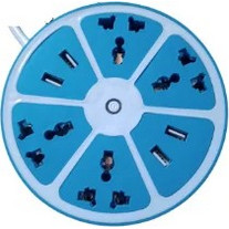 Πολύπριζο σε σχήμα φρούτου USB hexagon Socket Jiageng JG23192 - μπλε