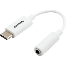 Essentials Αντάπτορας Type C σε 3.5mm Audio 10cm Λευκό 1110641