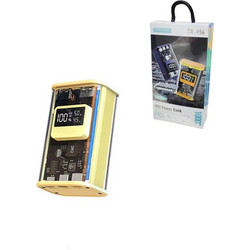 Treqa TR-956 Power Bank 10000mAh με Θύρα USB-C Yellow