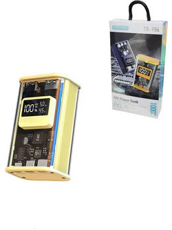 Treqa TR-956 Power Bank 10000mAh με Θύρα USB-C Yellow