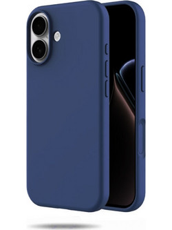 Θήκη Rubber Ενισχυμένης Σιλικόνης για iPhone 17 Σκούρο Μπλέ