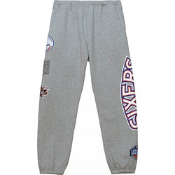 Mitchell & Ness Ανδρικό Παντελόνι Φόρμας Fleece με Λάστιχο Γκρι PSWP4850-P76YYPPPGYHT