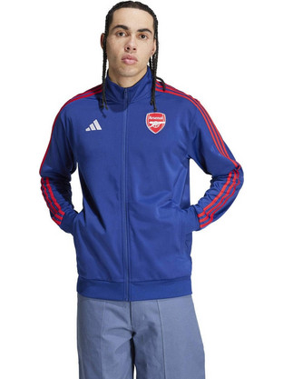 Adidas Arsenal DNA Ανδρική Ζακέτα Φούτερ με Φερμουάρ Royal Blue IT4114