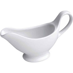 Gtsa Σαλτσιέρα Πορσελάνης Λευκή 150ml 18x6x10εκ 60-034115