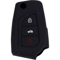 Θήκη κλειδιού για αυτοκίνητα Toyota 1015-01, εύκαμπτη, μαύρη