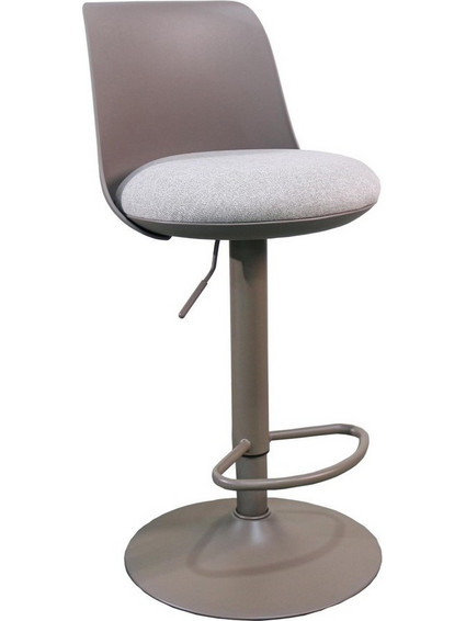 Bizzotto Lowell Σκαμπώ Μπαρ Μεταλλικό Γκρι Καφέ 41x48,5x87-108 (2 τεμάχια)
