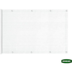 GRASHER Δίχτυ Μπαλκονιού 160gr Λευκό 0.75x6m με Κρίκους