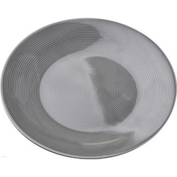 ETO ΠΙΑΤΕΛΑ ΣΤΡΟΓΓΥΛΗ ΓΚΡΙ O31cm ETO-GREY-10/LB