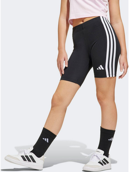 ADIDAS GIRLS ESSENTIALS 3-STRIPES BIKER SHORTS ΜΑΥΡΟ