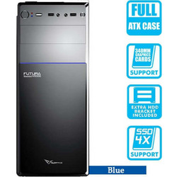Alcatroz Futura N1000 Blue Midi Tower Κουτί Υπολογιστή