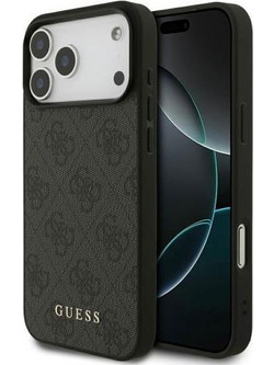 Θήκη PU Guess Apple iPhone 18 Pro Max/ 17 Pro Max Hardcase Classic Logo 4G Μαύρο N68999