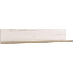 ΡΑΦΙ ΤΟΙΧΟΥ Kent ZP GREY OAK-WHITE OAK 120x19x22εκ knt