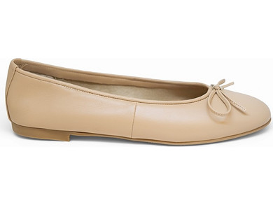 Bigshoes GA2137-13 Δερμάτινη Μπαλαρίνα Μπεζ