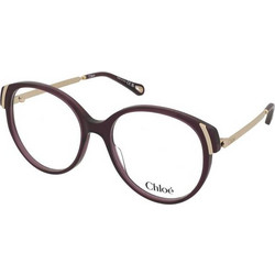 Chloe CH0328O 010 Γυναικείος Σκελετός Γυαλιών Οράσεως Κοκάλινος Μεταλλικός Χρυσός Μωβ