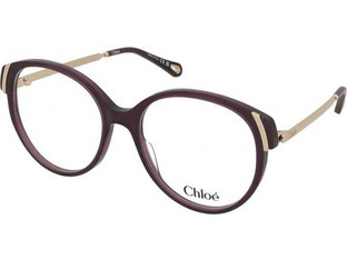 Chloe CH0328O 010 Γυναικείος Σκελετός Γυαλιών Οράσεως Κοκάλινος Μεταλλικός Χρυσός Μωβ