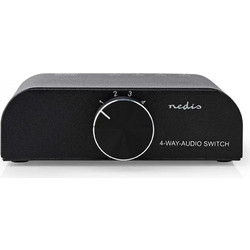 Audio Switch Nedis 4 Ports Analogue Grey