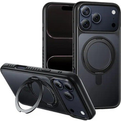 Hoco AS1 Premium Rotating MagSafe Back Cover Black (iPhone 17 Pro)