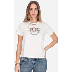 PINKO T-shirt με κέντημα Love Birds 107094A3C7ZR2
