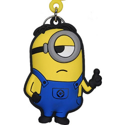 Minions - Stuart - Soft Touch Bagclip Keychain