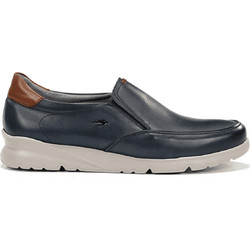 Fluchos Ανδρικά Παπούτσια Slip-On Δερμάτινα - Μπλε Σκούρο