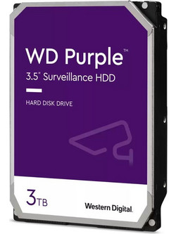 Western Digital Purple 3TB HDD Σκληρός Δίσκος 3.5" Sata 3 5400rpm με 256MB Cache