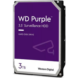 Western Digital Purple 3TB HDD Σκληρός Δίσκος 3.5" Sata 3 5400rpm με 256MB Cache