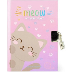 LEGAMI ΗΜΕΡΟΛΟΓΙΟ ΜΕ ΚΛΕΙΔΙ MY SECRET DIARY WITH PADLOCK - MEOW (ΓΑΤΑ) DIA0014