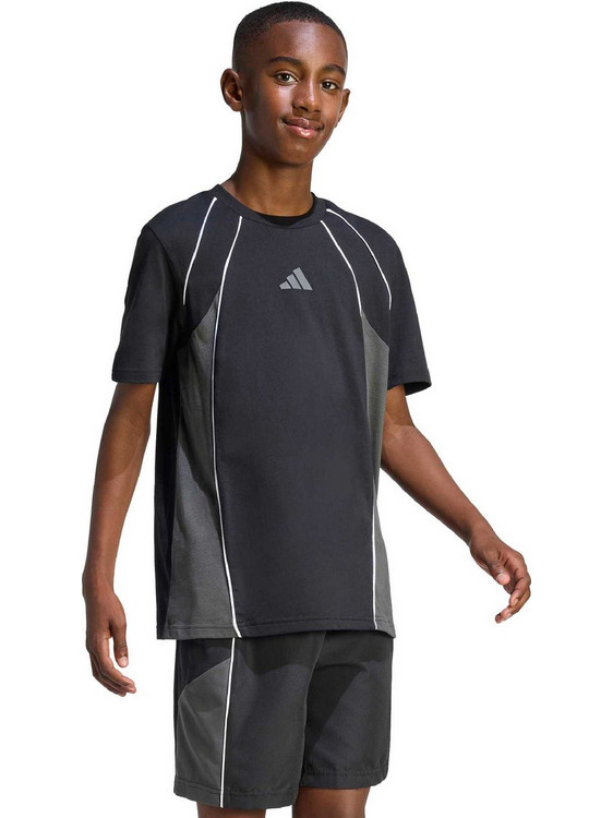 Adidas Παιδικό T-Shirt Κοντομάνικο Ανθρακί KB7076