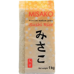 Ρύζι για Sushi Μεσαίου Κόκκου (Medium Grain) 1kg - Misako