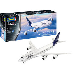 Revell Boeing 747-8 Lufthansa New Livery Συναρμολογούμενο Πλαστικό Μοντέλο Αεροπλάνου 1:144