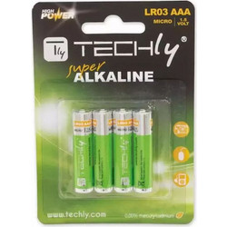 Techly Alkaline AAA 4τμχ