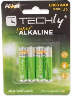 Techly Alkaline AAA 4τμχ