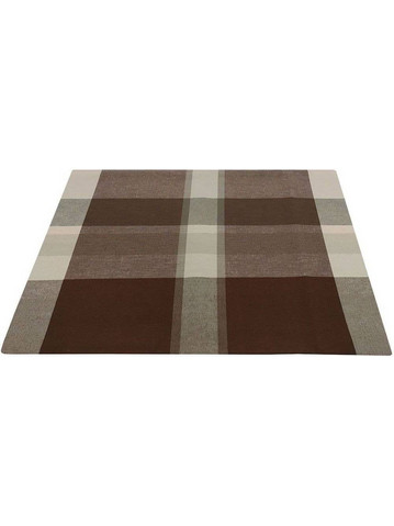ΤΡΑΠΕΖΟΜΑΝΤΗΛΟ ΚΟΜΒΟΣ ΥΦΑΝΤΟ ΚΑΡΟ BROWN-BEIGE 140X140CM