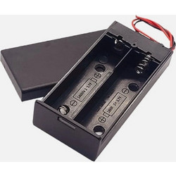 Θήκη Μπαταρίας GBC 25.0292.05 για 2x18650 - ABS, Διακόπτης On-Off & Επαργυρωμένες Επαφές