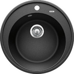 Blanco Ένθετος Νεροχύτης Στρογγυλός Γρανίτη Black 521396