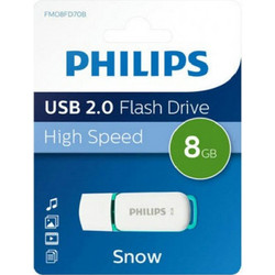 Philips Snow 8GB USB Stick 2.0 με USB-A