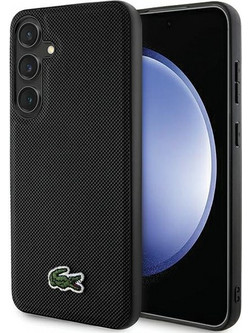 Lacoste Iconic Petit Pique MagSafe - θήκη για Samsung Galaxy S24+ - Μαύρο