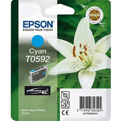 Epson T0592 Cyan Μελάνι Εκτυπωτή Inkjet C13T059240