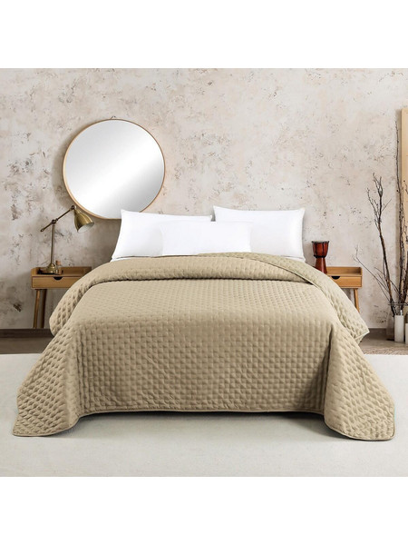Melinen Home ΚΟΥΒΕΡΛΙ KING SIZE RENZO BEIGE/ECRU (260Χ240)