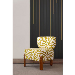 Stewe Home Πολυθρόνα Υφασμάτινη Πράσινη 66x66x60cm STE-026810-P26810