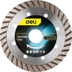 DELI δίσκος κοπής διαμαντέ DH-CQP115-E1, δομικών υλικών, 115mm, 13200rpm
