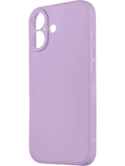 Θήκη TPU Σιλικόνης με Υφασμάτινη Επένδυση για iPhone 16 - Λιλά