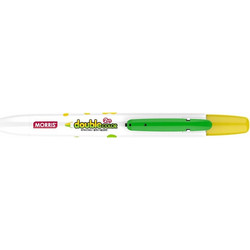 Morris Just Click Double Color Highlighter - Κίτρινο & Πράσινο (MRC-106)