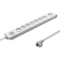 Qoltec Πολύπριζο 8 Θέσεων με Καλώδιο 1.5m 50293