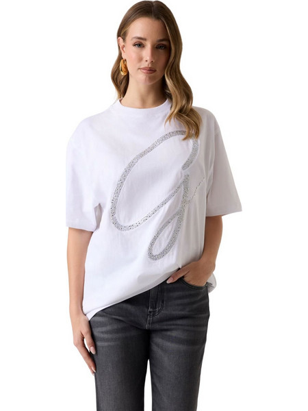 Guess Γυναικείο T-shirt W6GI39K3478-G011 Λευκό