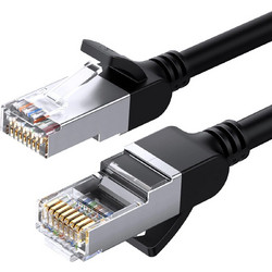 Ugreen Flat U/UTP Cat.6 Καλώδιο Δικτύου Ethernet 0.5m Black 50183
