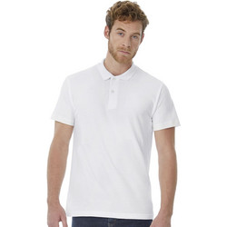 Ανδρική μπλούζα Polo Pique B & C ID.001 White