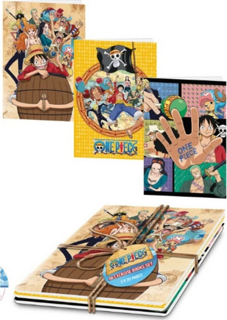 Σετ 3 Σημειωματάρια ONE PIECE - Set of 3 Excercice Book SR2510796
