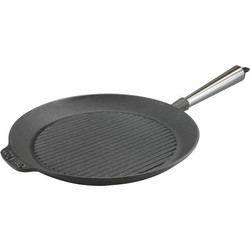 Μαντεμένιο σχαροτήγανο στρογγυλό Carl Victor 28cm με inox χερούλι